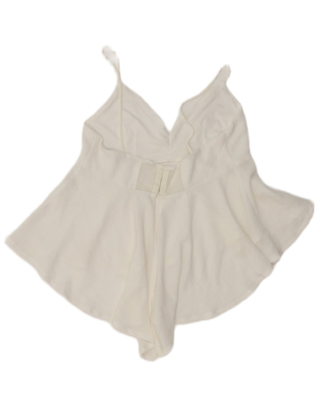 Zara ženski asimetrični Cami Top UK 8 Mala bijela