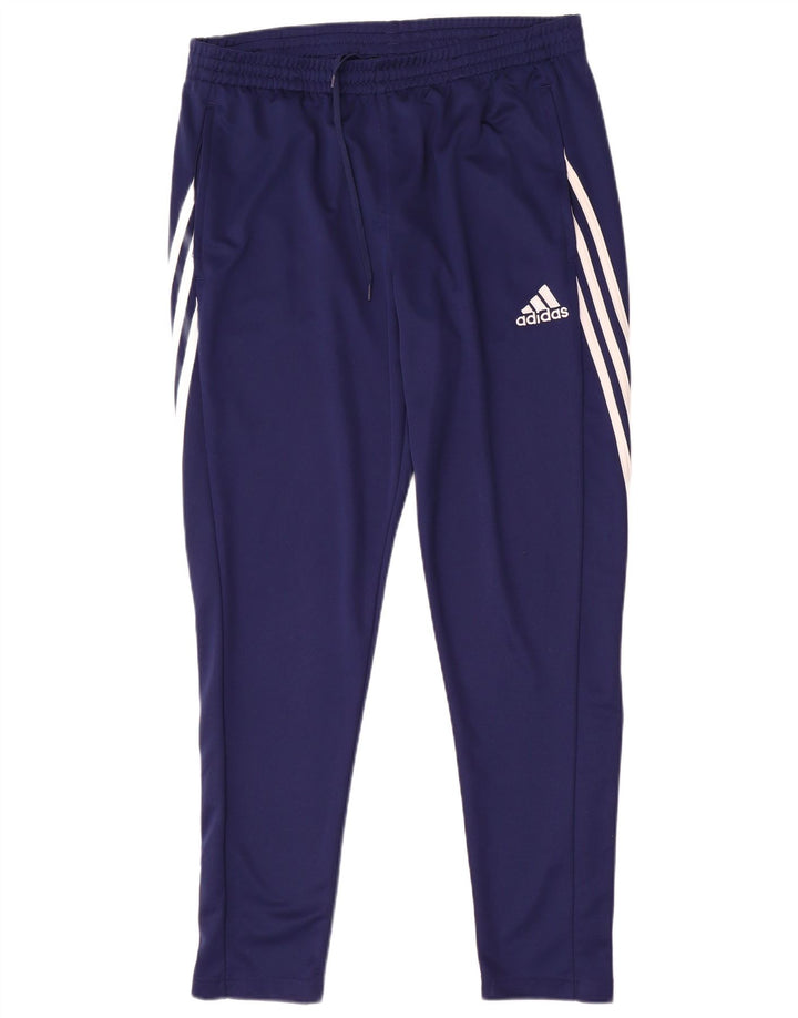 Adidas muške trenirke Climalite, velike tamnoplave hlače od poliestera