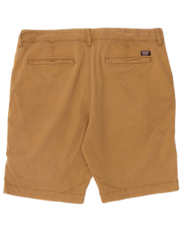 Superdry muške uske chino kratke hlače W34 veliki bež pamuk