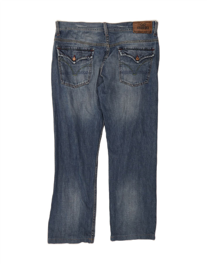 CASUCCI Mens Straight Jeans W36 L28 Navy Blue Cotton Vintage Casucci and Second-Hand Casucci from Messina Hembry 