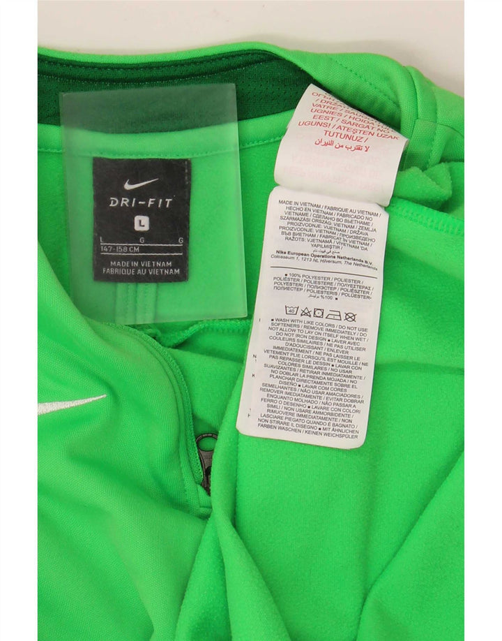 Nike Boys Dri Fit Pullover Trenirka Top 12-13 Years Large Green