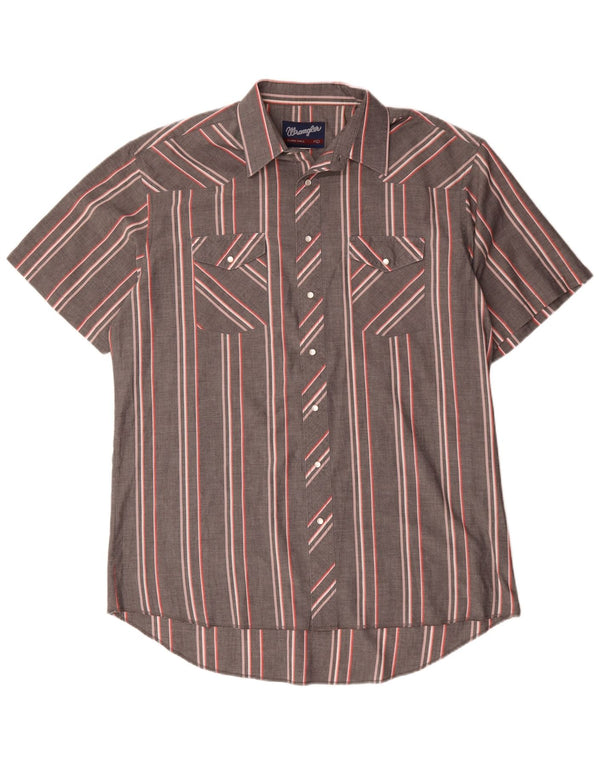 Wrangler muška košulja kratkih rukava, veličina 17 XL na sive pruge