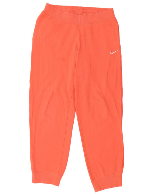 NIKE Ženska trenirka Hlače Joggers UK 16 Large Orange Cotton