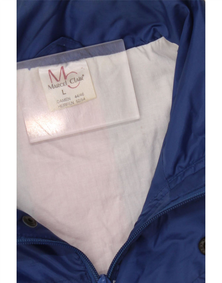 MARCEL CLAIR Muška kišna jakna s kapuljačom UK 40 Large Blue Colourblock