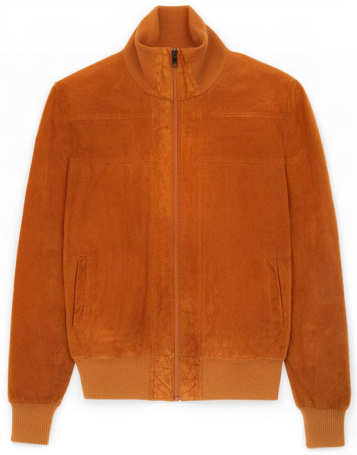 Vintage muška bomber jakna od brušene kože UK 36 Mala smeđa