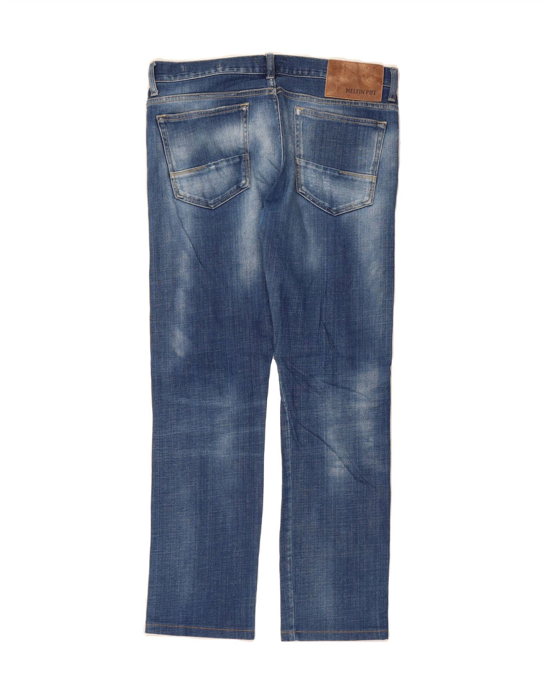 MELTIN' POT Mens Slim Jeans W33 L30 Blue Cotton Vintage Meltin' Pot and Second-Hand Meltin' Pot from Messina Hembry 