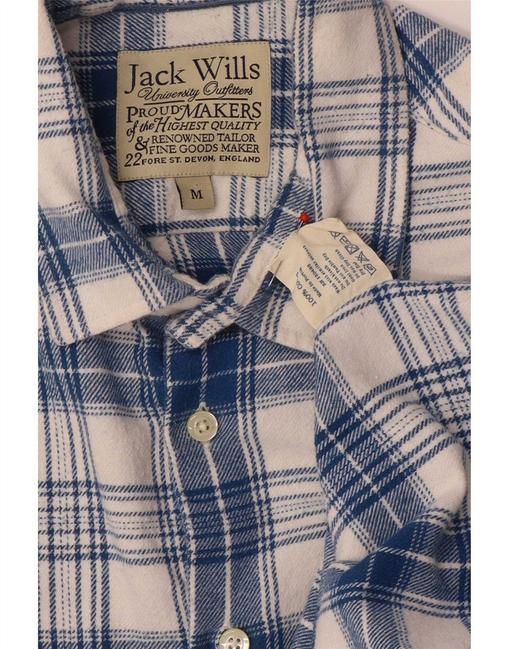 Jack Wills muška flanelska košulja srednje plave pamučne kare