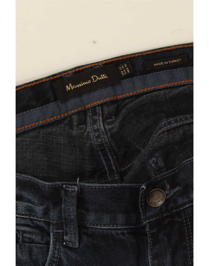 Massimo Dutti muške ravne traperice EU 42 velike W32 L32 tamnoplave