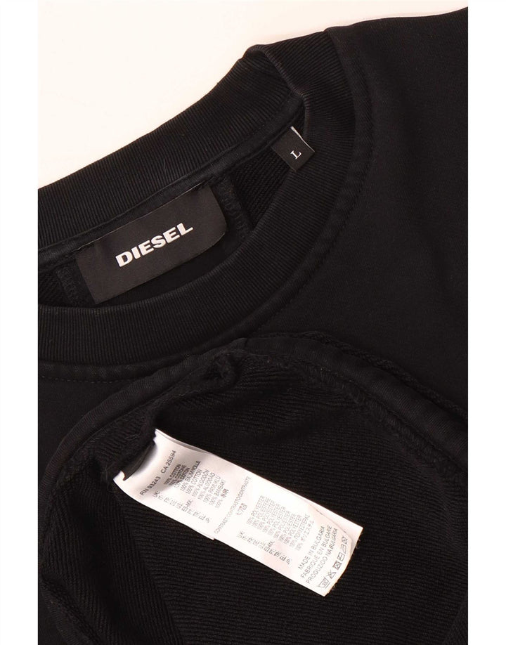 Diesel muška majica s velikim pamučnim crnim prugama