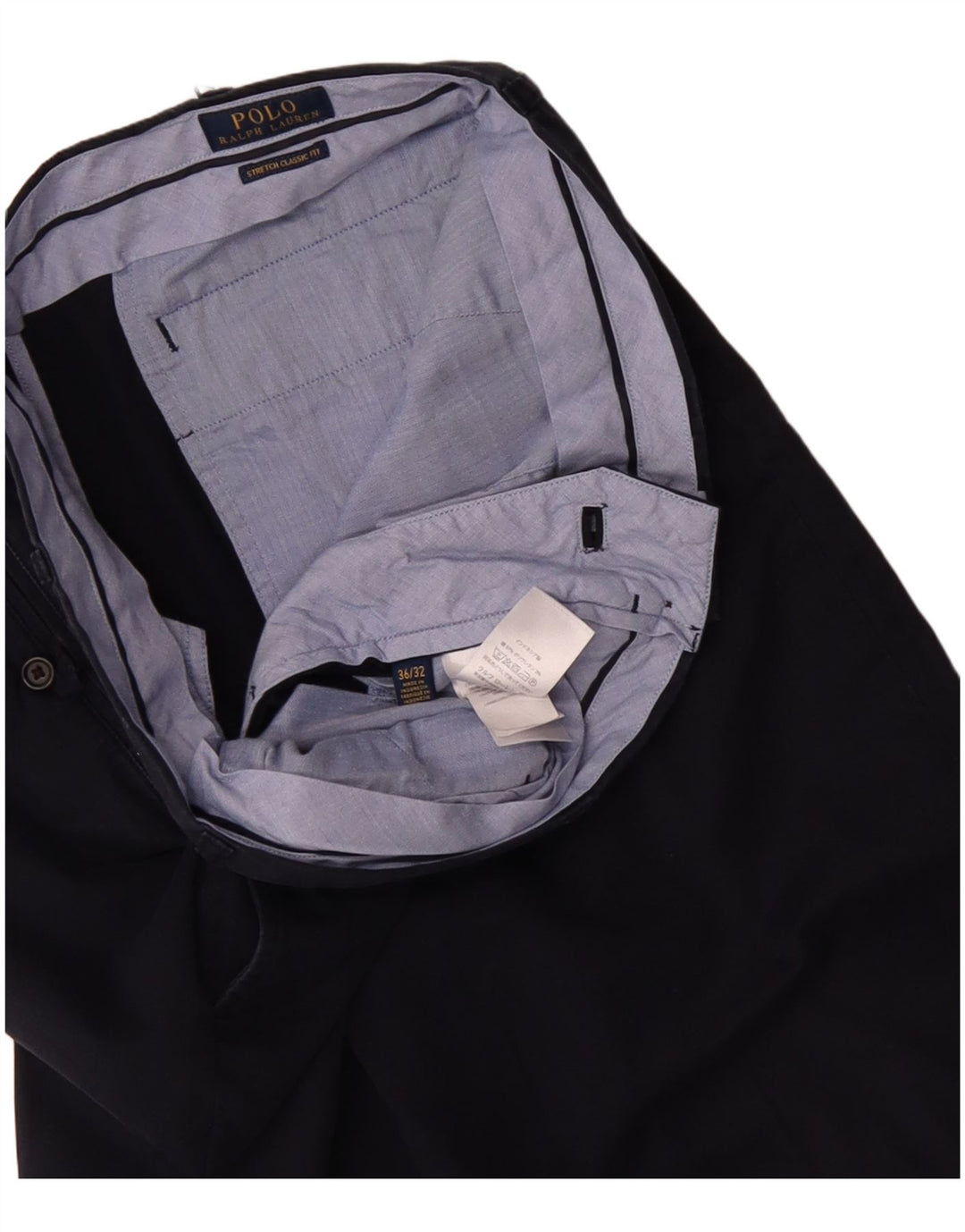 POLO RALPH LAUREN Muške chino hlače klasičnog kroja W36 L32 tamnoplave