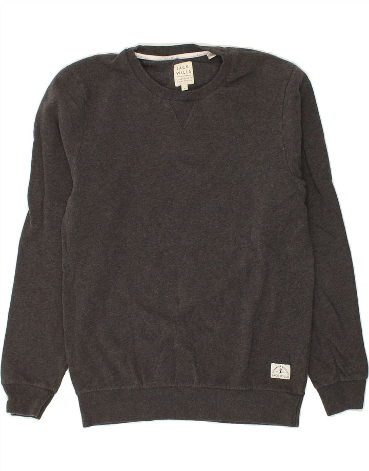 JACK WILLS Mens Sweatshirt Jumper Medium Grey Cotton Vintage Jack Wills and Second-Hand Jack Wills from Messina Hembry 