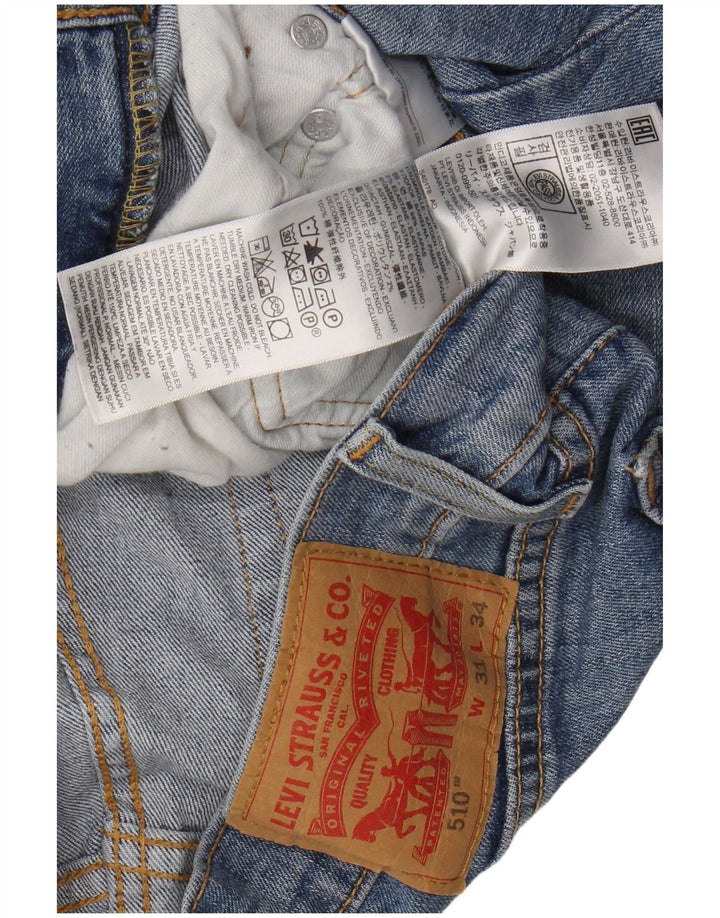 LEVI'S muške 510 uske traperice W31 L34 plavi pamuk