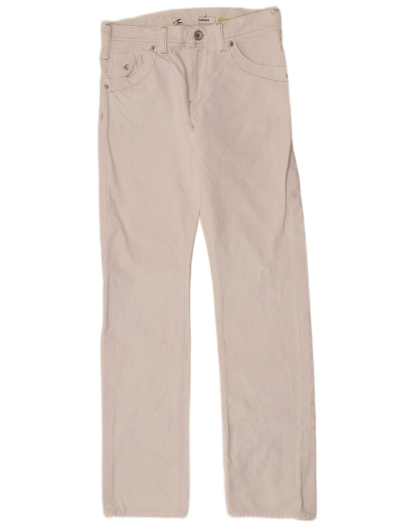 Energie Mens Emerson Straight Jeans W30 L34 Bijeli pamuk