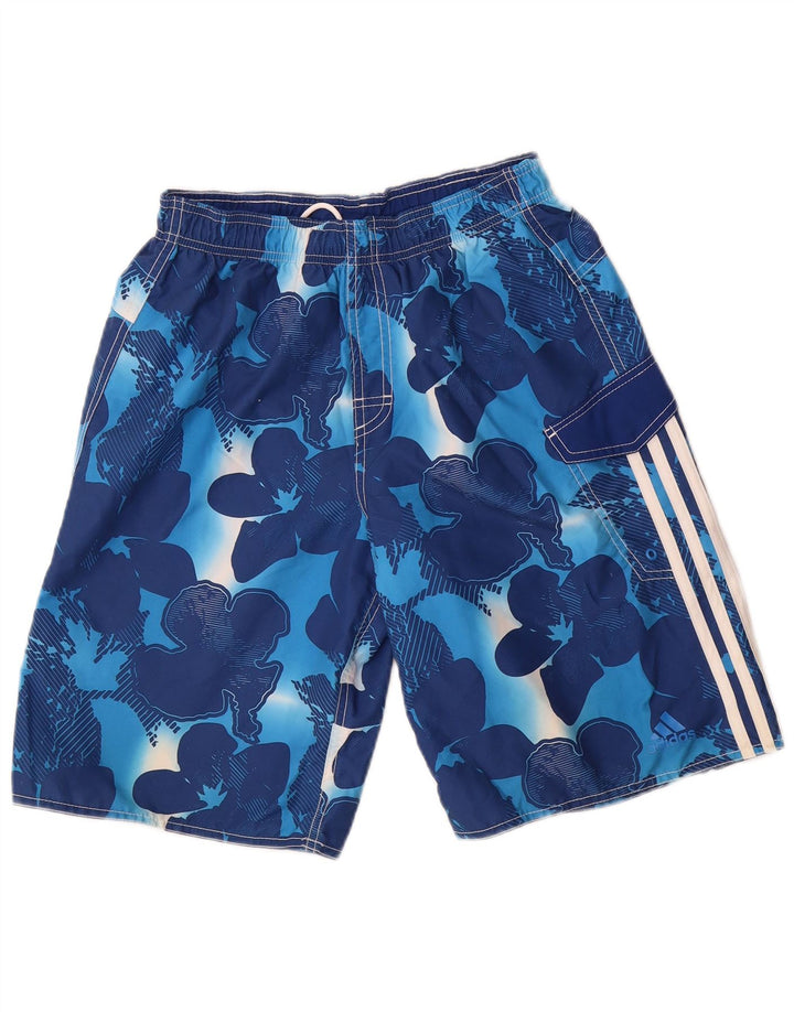 Adidas muške kupaće kratke hlače male plave cvjetne poliester