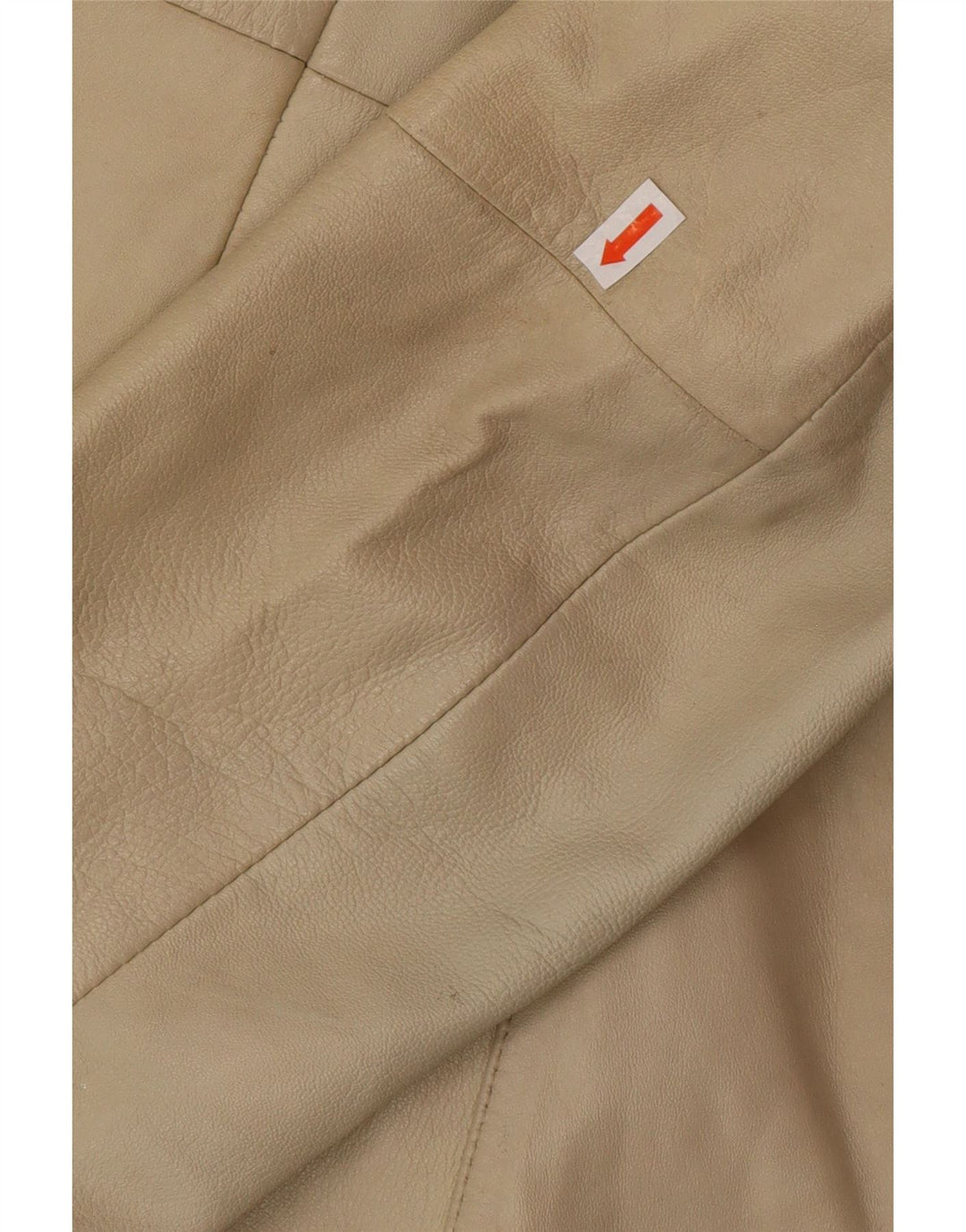 OLLY & CO Ženski kožni kaput UK 10 Mali bež kožni