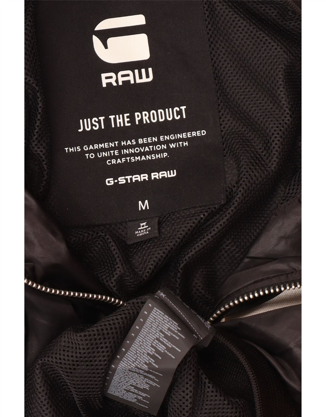 G-Star muška bomber jakna s grafičkim motivima UK 38 srednji crni poliamid