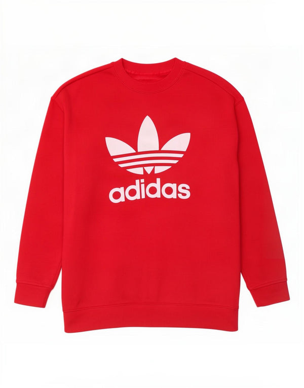 Adidas ženski džemper prekomjerne majice s grafičkim motivima UK 10 Small Pink Cotton