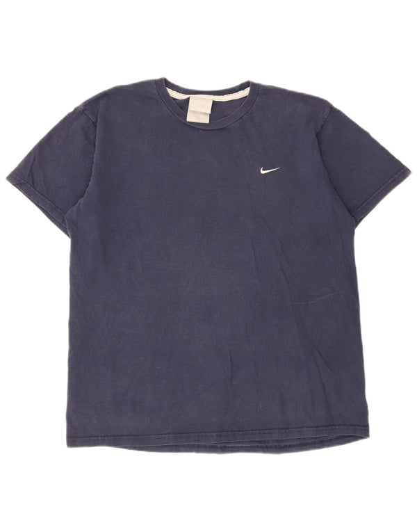 Nike muška majica kratkih rukava srednje tamnoplavi pamuk