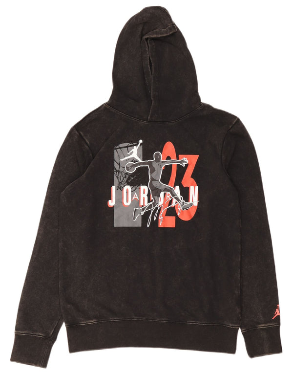 Jordan Boys Graphic Hoodie Džemper 13-14 godina XL crni pamuk