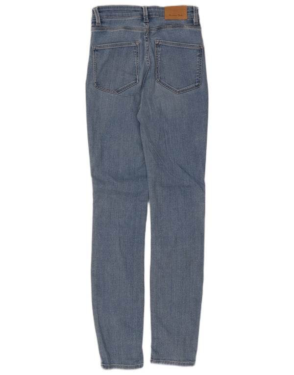 Massimo Dutti ženske uske traperice visokog rasta EU 34 2XS W24 L29 plavi pamuk