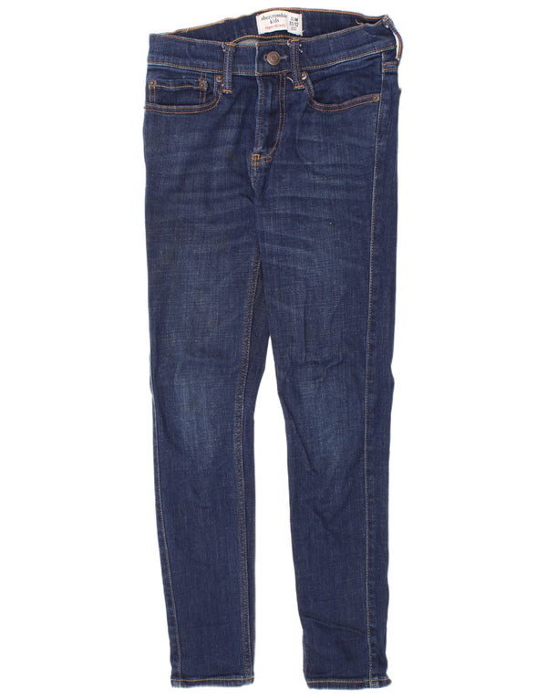 Uske uske traperice Abercrombie & Fitch Boys 11-12 godina W24 L25 tamnoplave