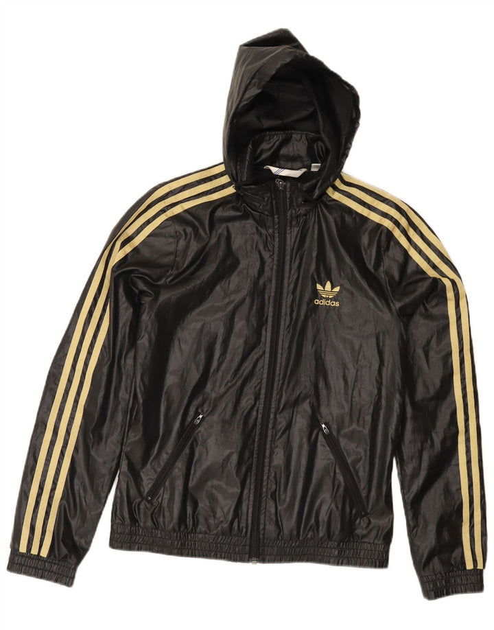 Adidas ženska gornja jakna s kapuljačom EU 36 mala crna poliester