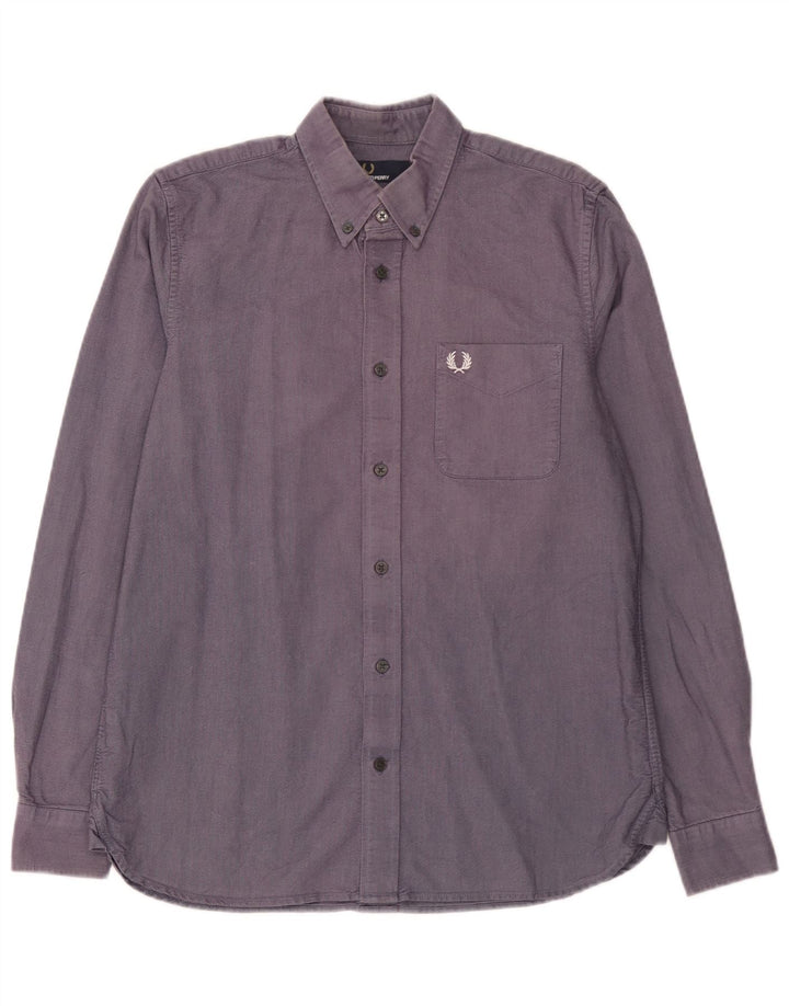 Fred Perry muška košulja Srednje plavi pamuk