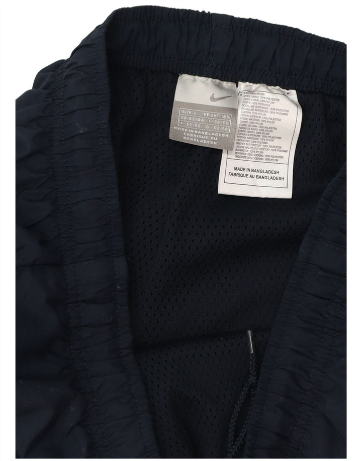 NIKE Muške trenirke Hlače Joggers UK 42/44 Veliki tamnoplavi poliester