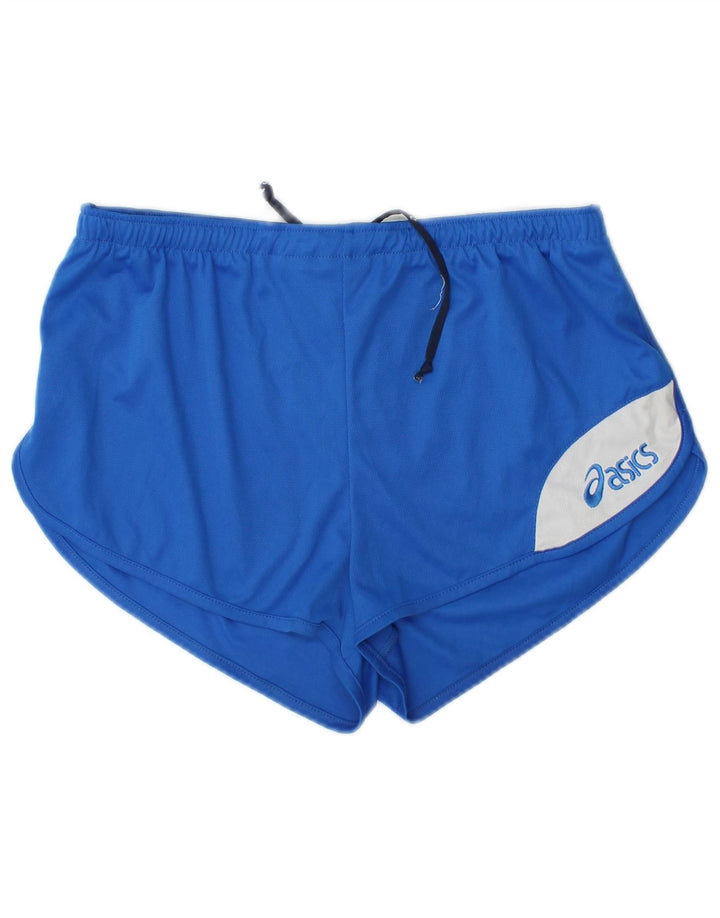 Asics ženske kratke sportske hlače s grafičkim motivima UK 14 poliester srednje plave boje