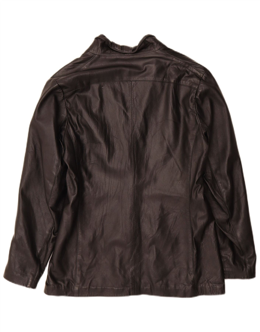 Vintage ženska kožna jakna IT 48 XL crna