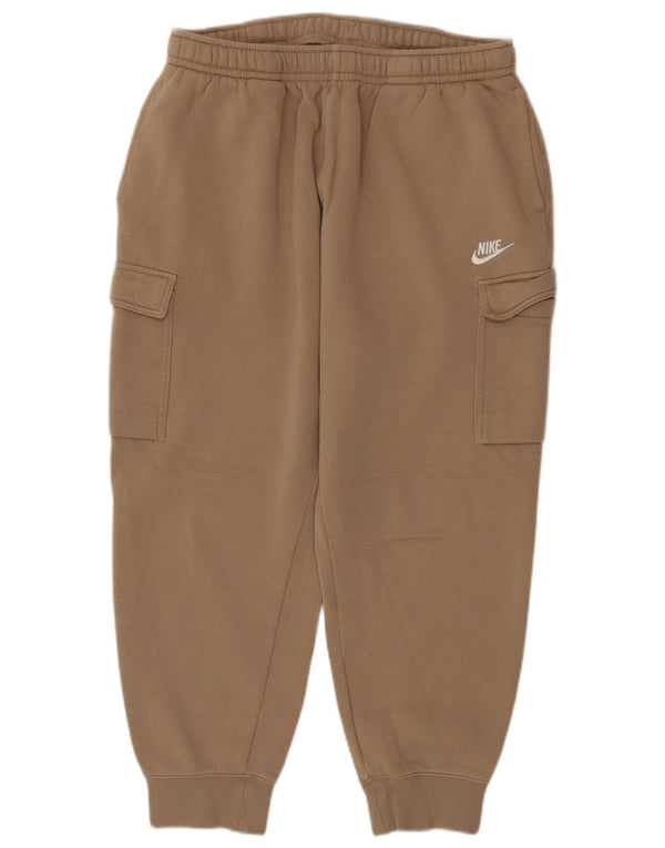 Nike Ženske Cargo Trenirke Hlače Joggers UK 18 XL Bež Pamuk