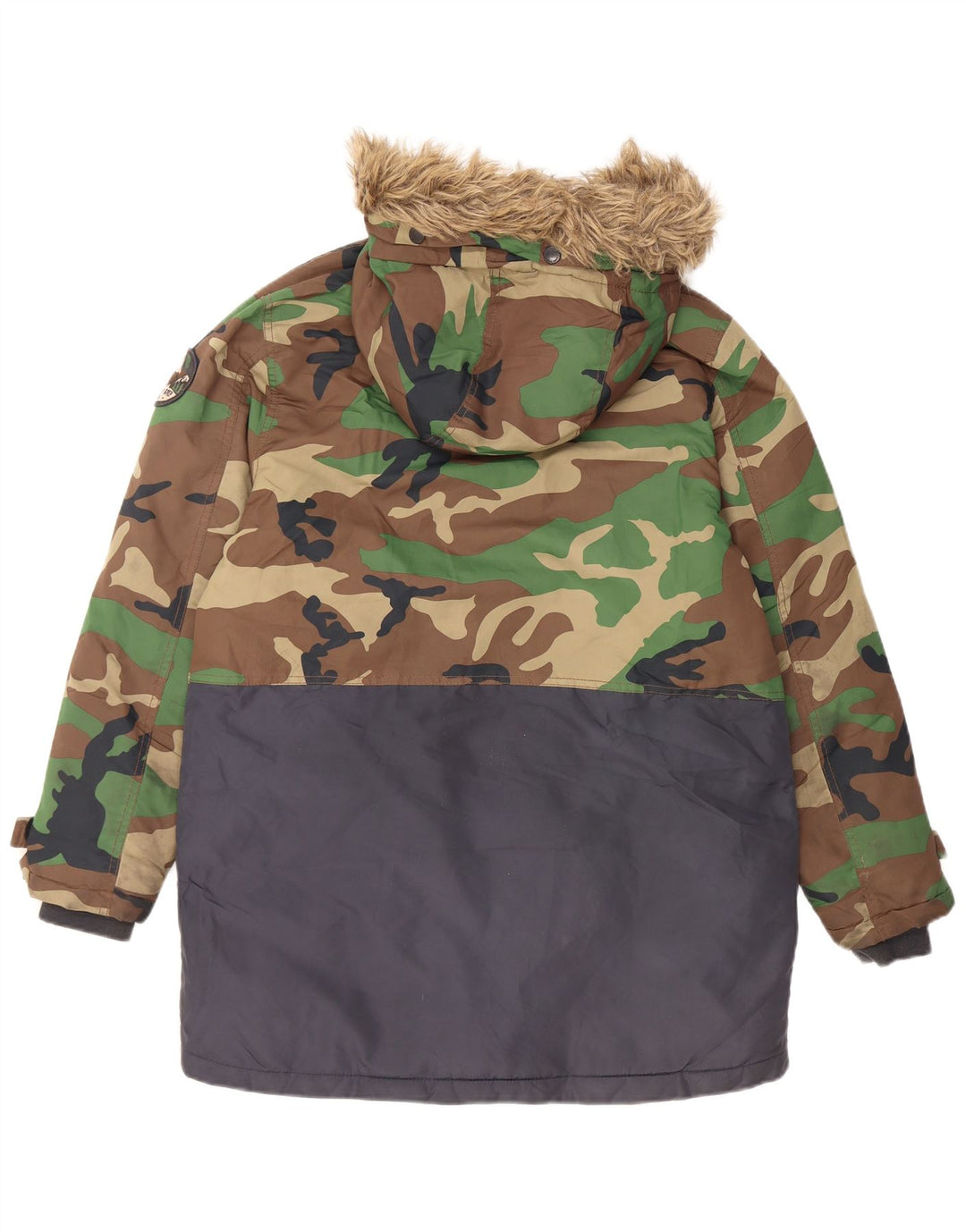 Zara Boys Parka jakna s kapuljačom 13-14 godina, višebojna kamuflažna