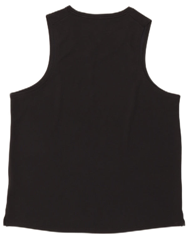 Nike Ženski Dri Fit Vest Top UK 16 Veliki crni poliester