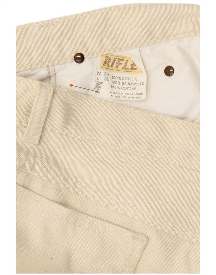 Muške traperice Rifle Bootcut W38 L36 Off White Pamuk