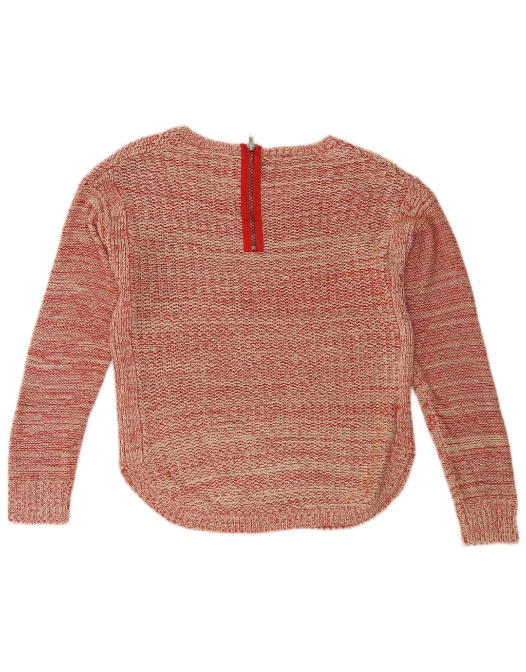 Marks & Spencer ženski džemper s V-izrezom UK 10 Small Red Flected