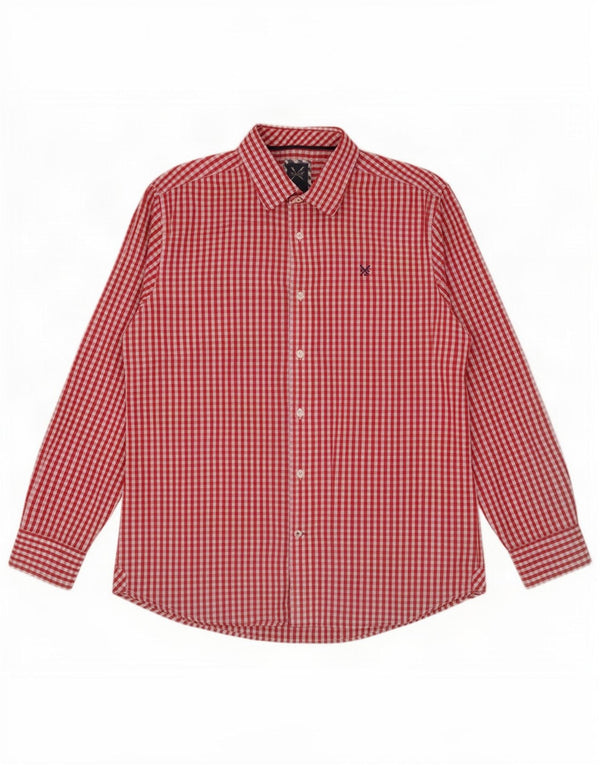 Crew Clothing Muška klasična košulja XL od crvenog gingham pamuka