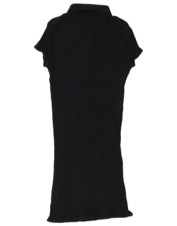 Urban Outfitters ženska polo haljina UK 10 mala crna pamuk