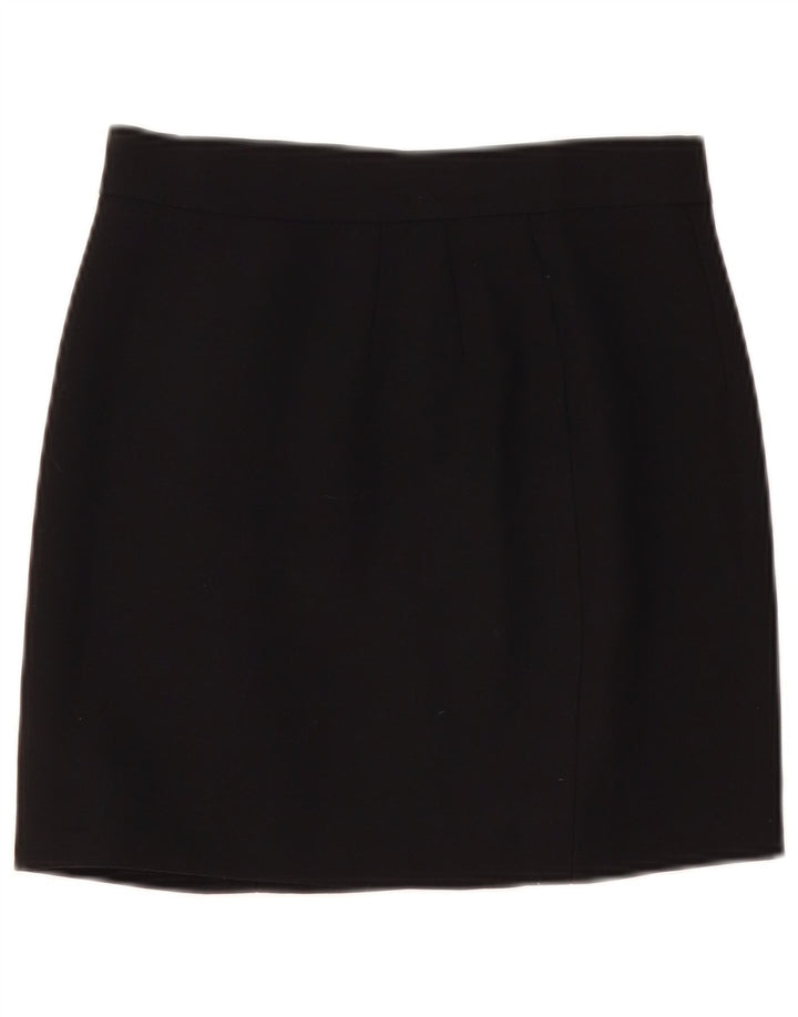 SPORTSTAFF Womens Mini Skirt UK 12 Medium W28  Black Wool