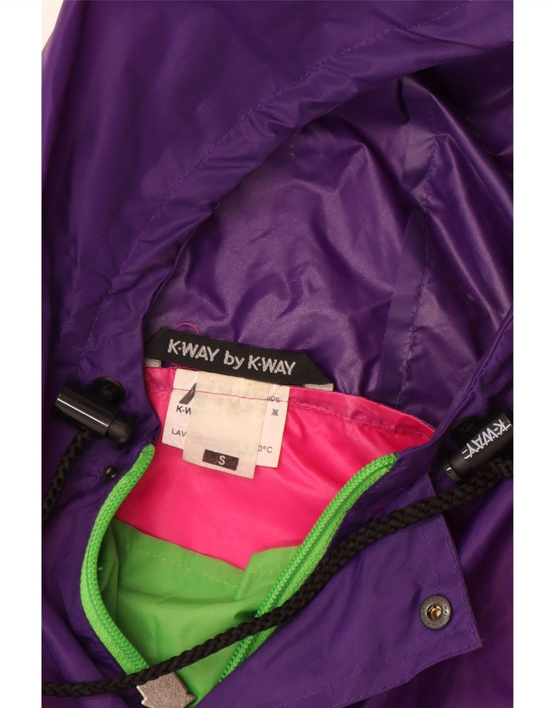 K-Way muški pulover kišna jakna UK 36 Mali raznobojni blok u boji