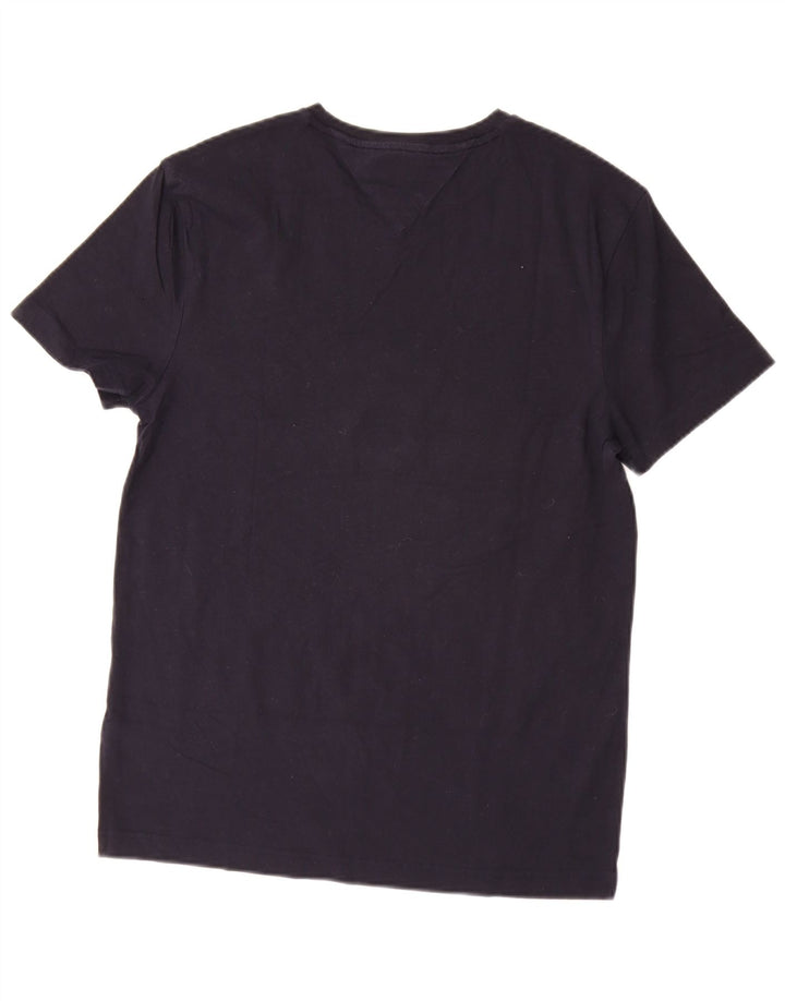 TOMMY HILFIGER Muška rastezljiva majica kratkih rukava srednjeg kroja, tamnoplavi pamuk