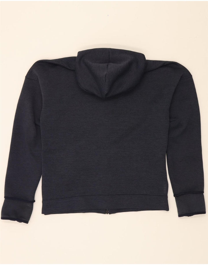 ADIDAS Mens Zip Hoodie Sweater Medium Navy Blue Polyester Vintage Adidas and Second-Hand Adidas from Messina Hembry 