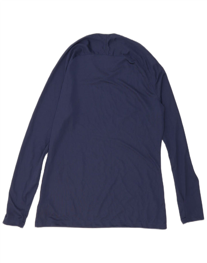 Nike muška Dri Fit Slim Fit majica dugih rukava, veliki tamnoplavi poliester