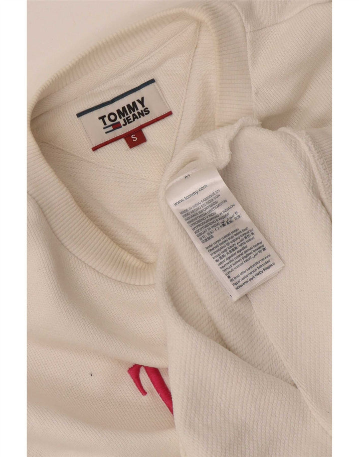 Tommy Hilfiger Ženska majica s velikim grafičkim motivom UK 10 Mala bijela