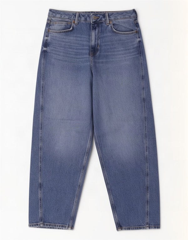 Marks & Spencer ženske Carrot široke traperice UK 14 Large W32 L28 Plava