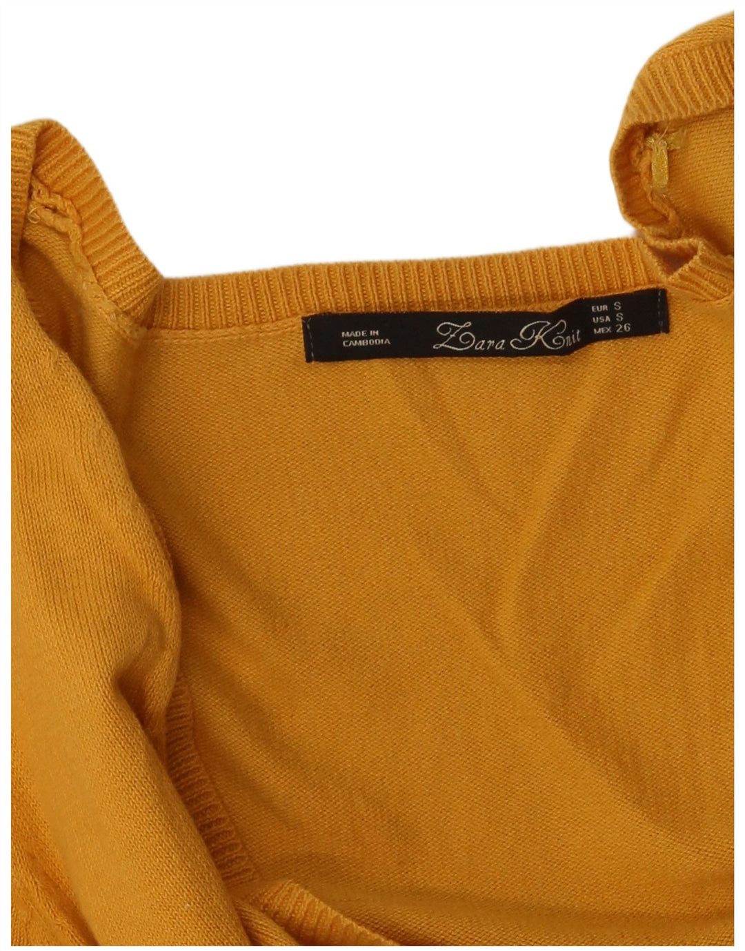 Zara ženski kardigan pulover UK 10 Small Yellow