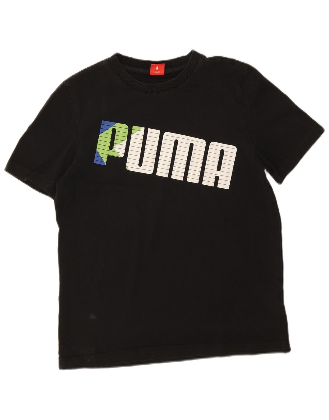 Puma Boys Graphic T-Shirt Top 15-16 Years Black