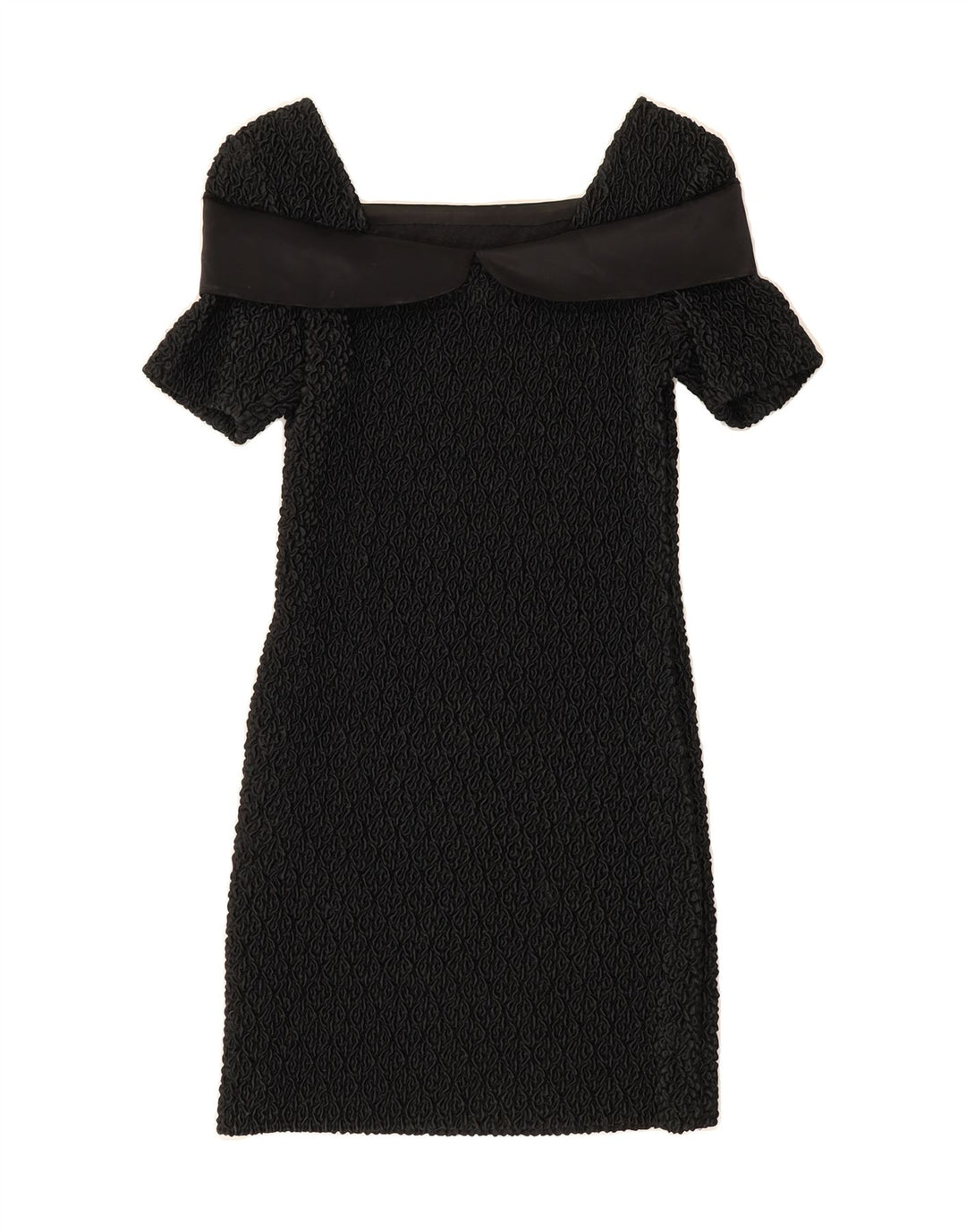 VINTAGE Womens Sheath Dress UK 12 Medium Black Vintage Vintage and Second-Hand Vintage from Messina Hembry 