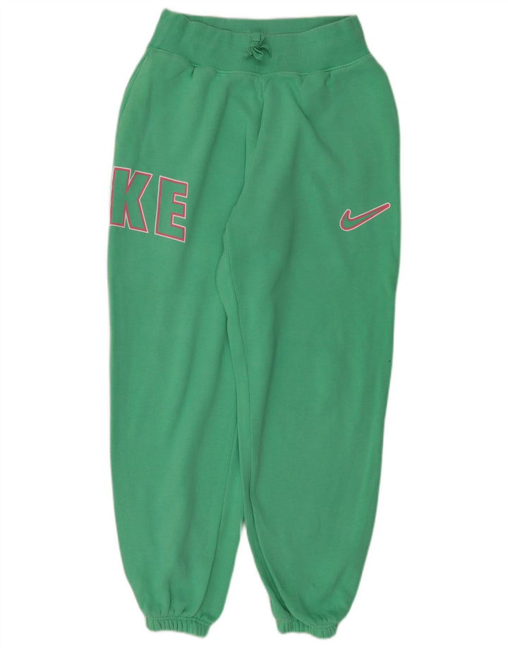 NIKE Ženske trenirke s grafičkim motivima Joggers UK 10 Small Green Cotton