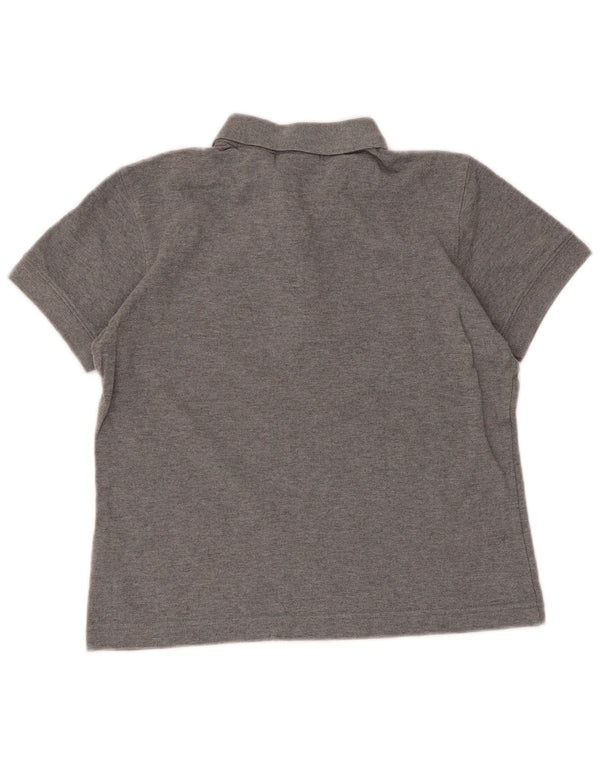 Fila ženska kratki polo majica UK 10 mali sivi flekasti pamuk