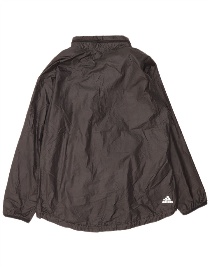 Adidas ženska kišna jakna s grafičkim motivima UK 16/18 veliki crni poliester